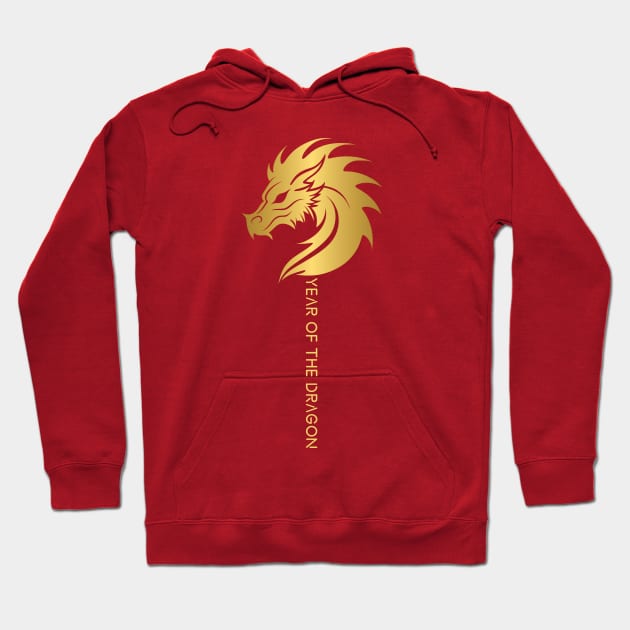 happy new year 2024, chinese new year, year of the dragon Hoodie by DewaJassin